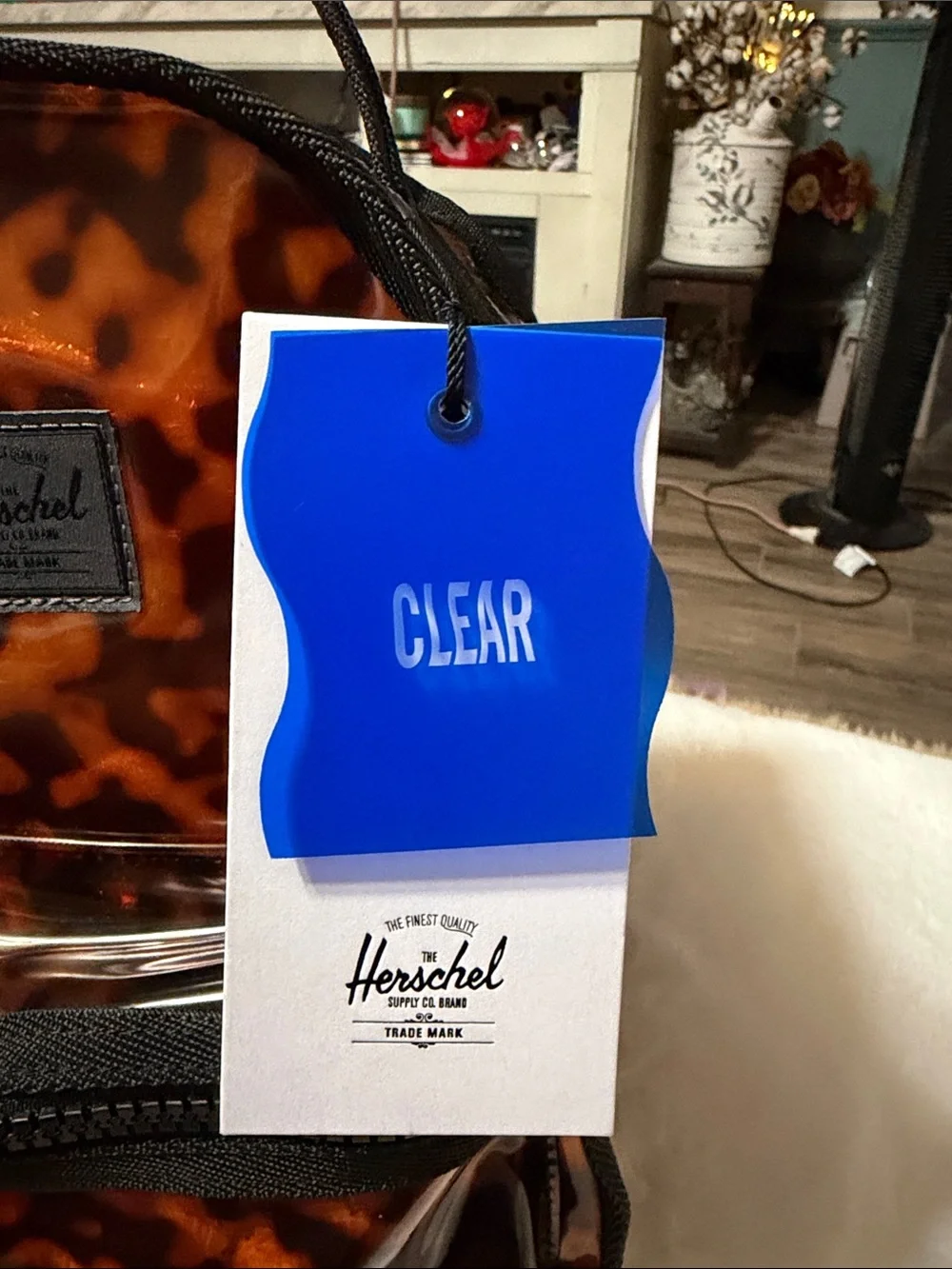 Herschel Clear Tortious Backpack NWT